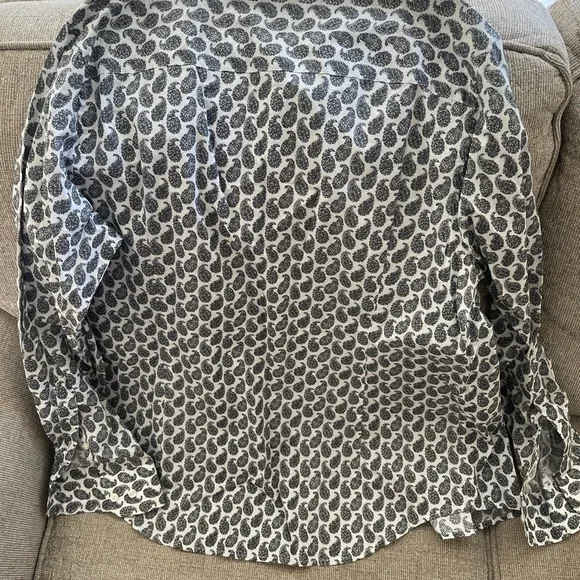 Perry Ellis Monochrome Paisley Shirt - Picture 4 of 4